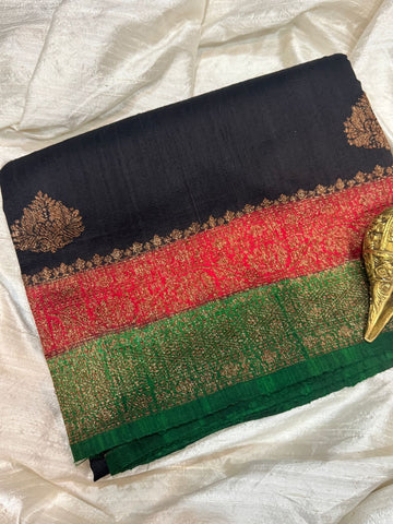 Pure Handloom Raw Silk Banarasi Saree