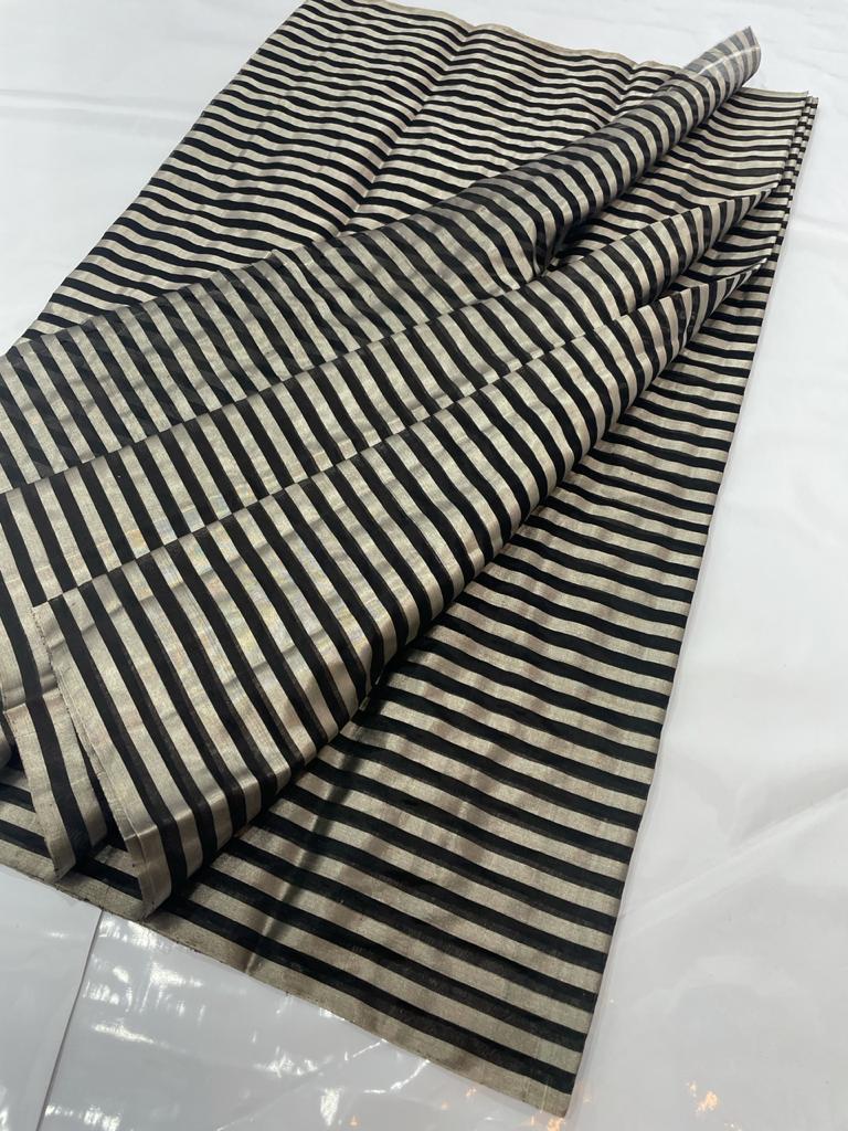 Pure Handloom Chanderi Pattu Soft Silk Saree