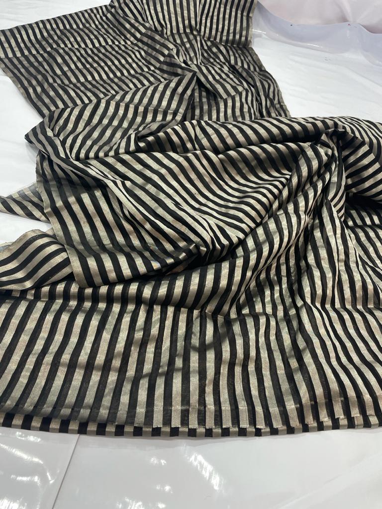 Pure Handloom Chanderi Pattu Soft Silk Saree